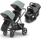 UPPAbaby Vista V3 Double Stroller for TWINS + 2 Mesa/Aria Car Seats