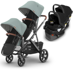 UPPAbaby Vista V3 Double Stroller for TWINS + 2 Mesa/Aria Car Seats
