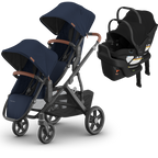 UPPAbaby Vista V3 Double Stroller for TWINS + 2 Mesa/Aria Car Seats