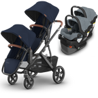 UPPAbaby Vista V3 Double Stroller for TWINS + 2 Mesa/Aria Car Seats