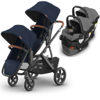 UPPAbaby Vista V3 Double Stroller for TWINS + 2 Mesa/Aria Car Seats