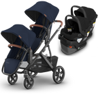 UPPAbaby Vista V3 Double Stroller for TWINS + 2 Mesa/Aria Car Seats