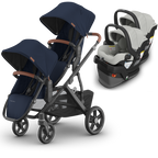 UPPAbaby Vista V3 Double Stroller for TWINS + 2 Mesa/Aria Car Seats