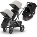 UPPAbaby Vista V3 Double Stroller for TWINS + 2 Mesa/Aria Car Seats
