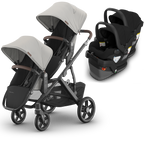 UPPAbaby Vista V3 Double Stroller for TWINS + 2 Mesa/Aria Car Seats