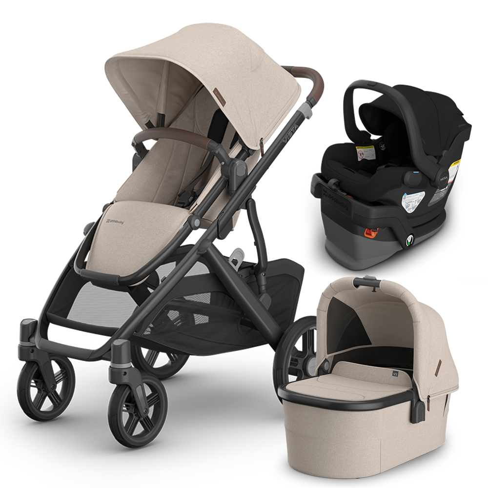 UPPAbaby Vista V3 Stroller + Bassinet + Mesa/Aria Travel System