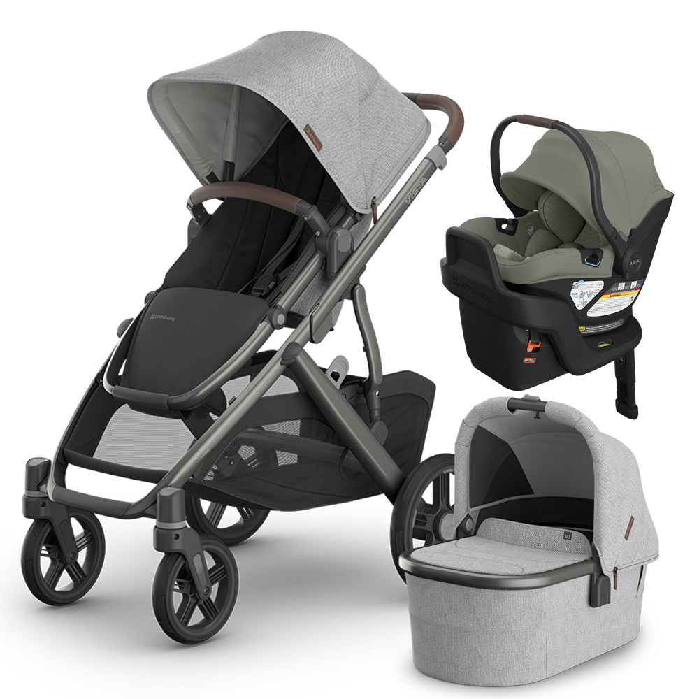 UPPAbaby Vista V3 Stroller + Bassinet + Mesa/Aria Travel System