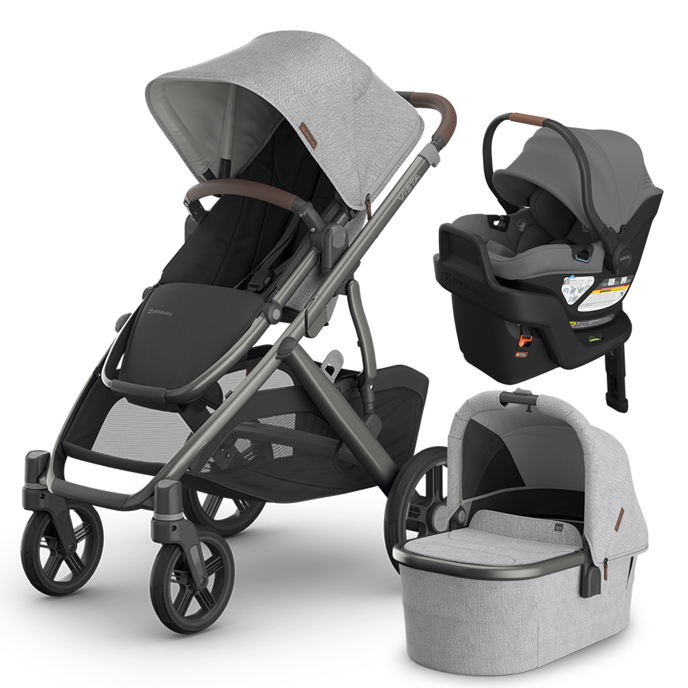 UPPAbaby Vista V3 Stroller + Bassinet + Mesa/Aria Travel System