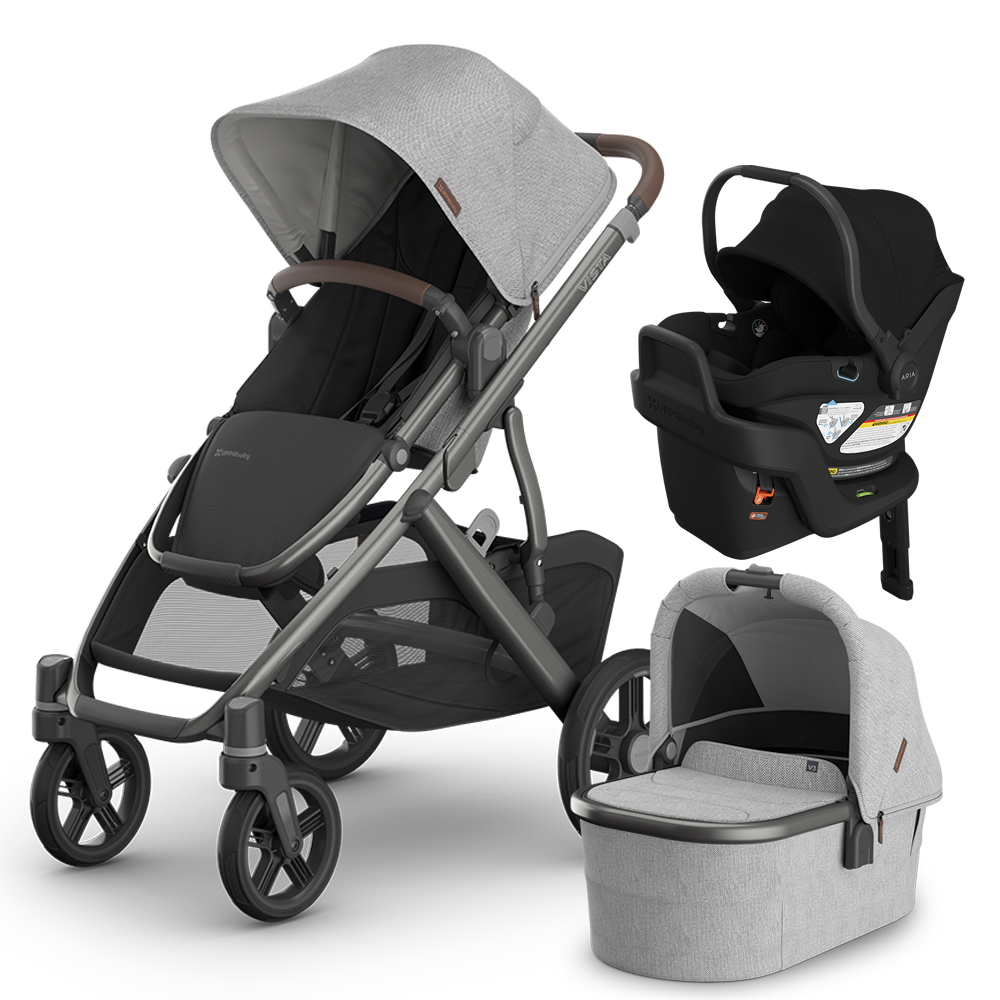 UPPAbaby Vista V3 Stroller + Bassinet + Mesa/Aria Travel System