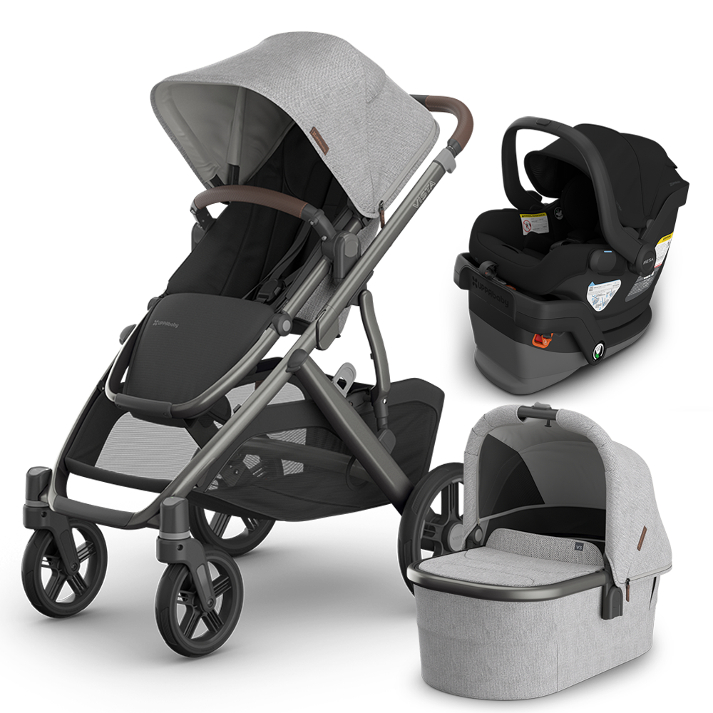 UPPAbaby Vista V3 Stroller + Bassinet + Mesa/Aria Travel System