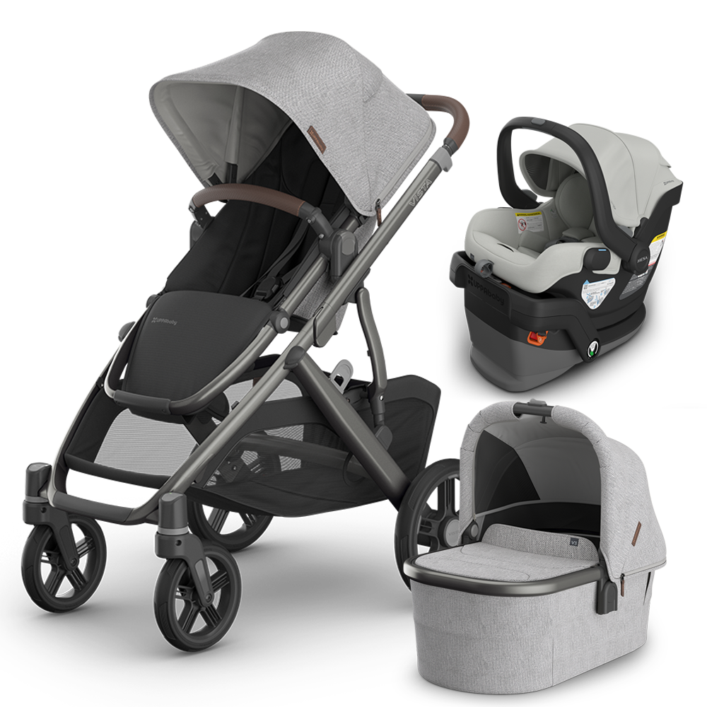 UPPAbaby Vista V3 Stroller + Bassinet + Mesa/Aria Travel System