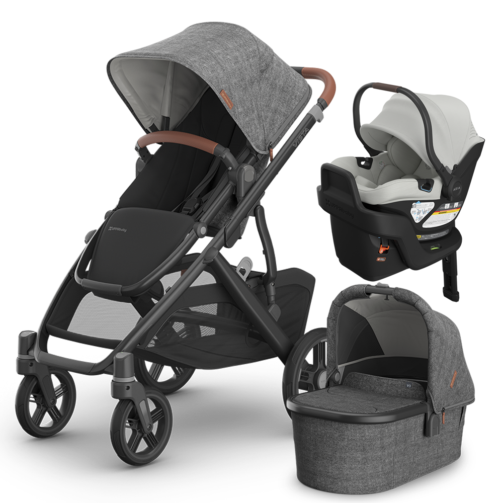 UPPAbaby Vista V3 Stroller + Bassinet + Mesa/Aria Travel System
