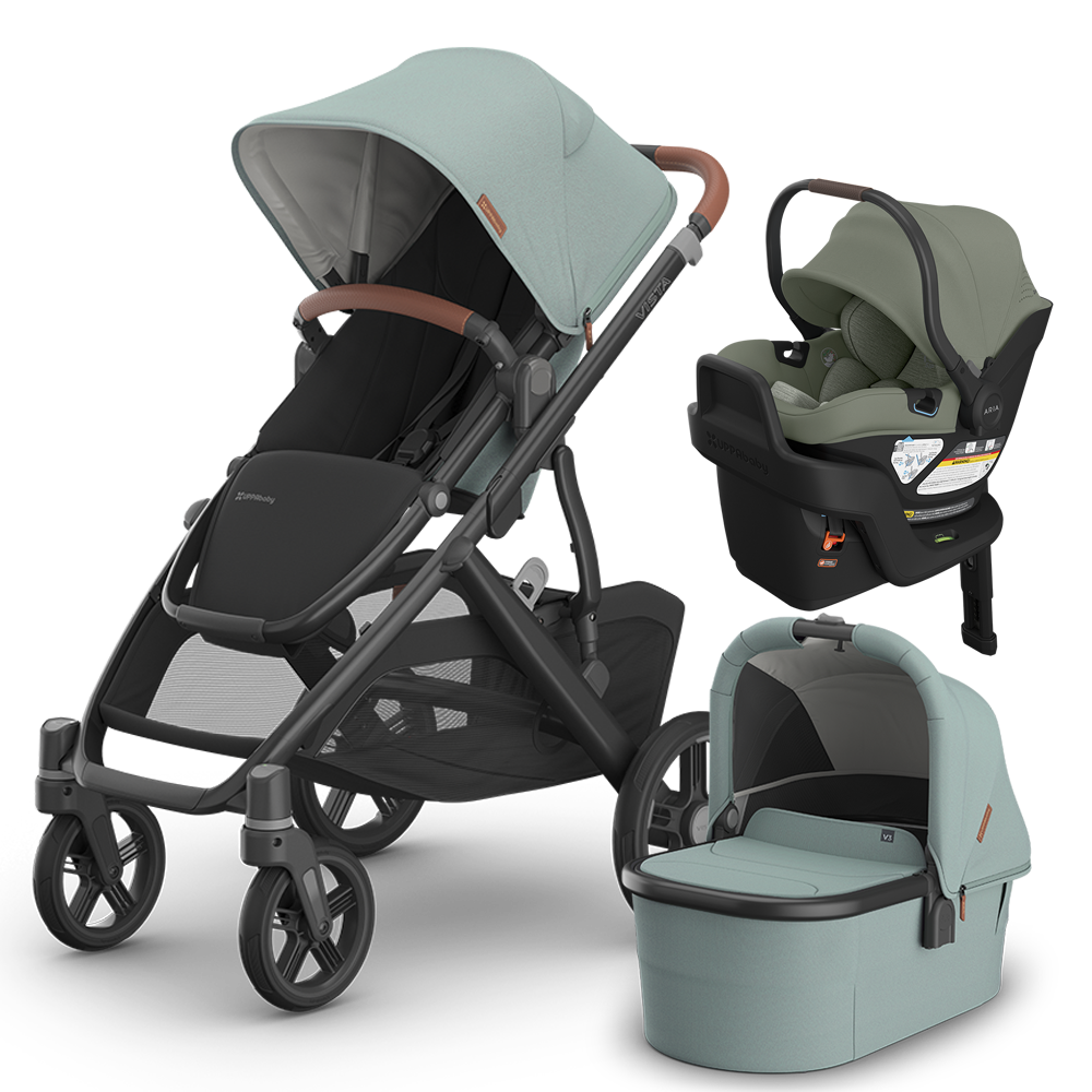 UPPAbaby Vista V3 Stroller + Bassinet + Mesa/Aria Travel System