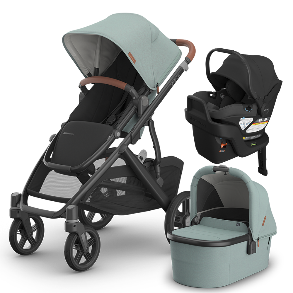 UPPAbaby Vista V3 Stroller + Bassinet + Mesa/Aria Travel System
