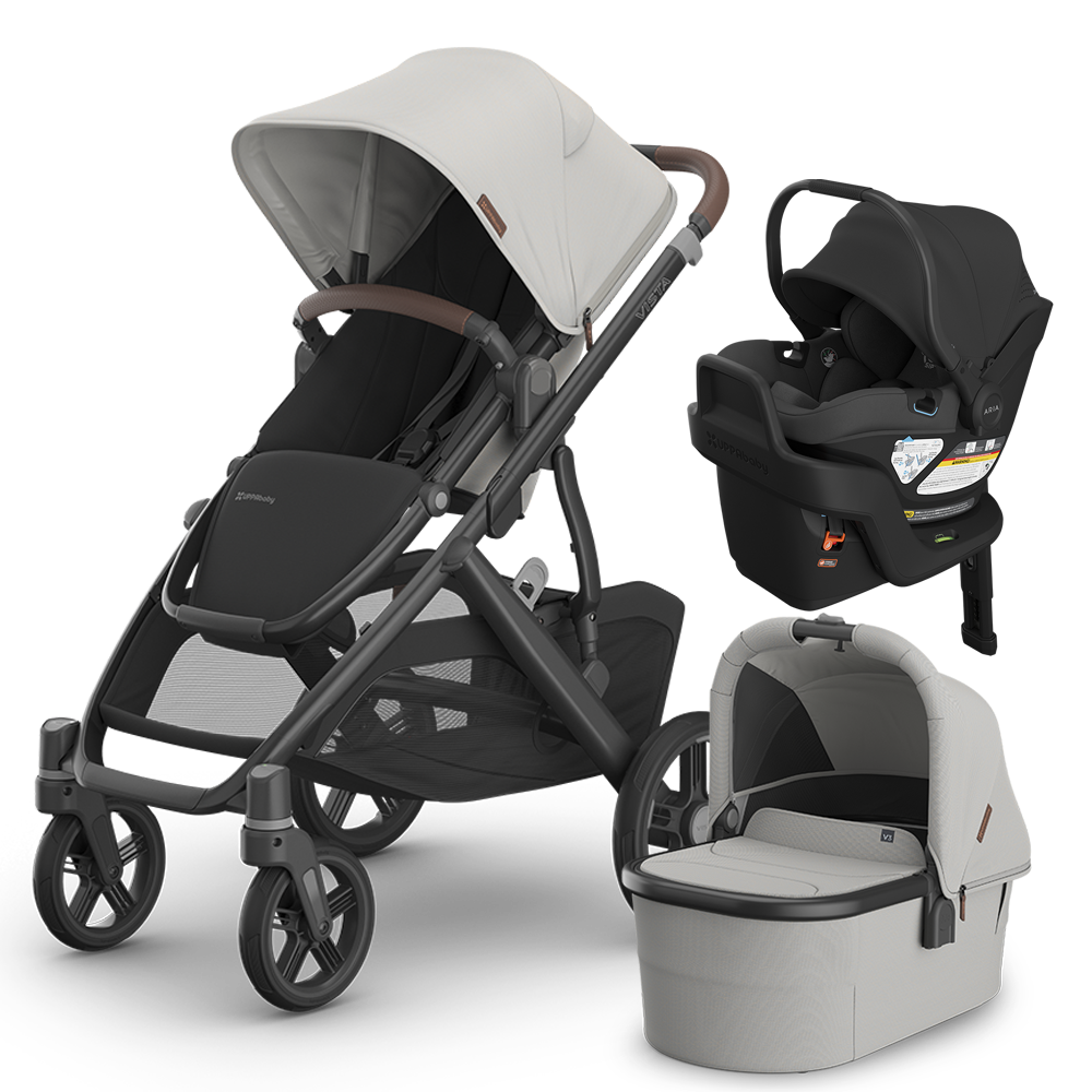 UPPAbaby Vista V3 Stroller + Bassinet + Mesa/Aria Travel System