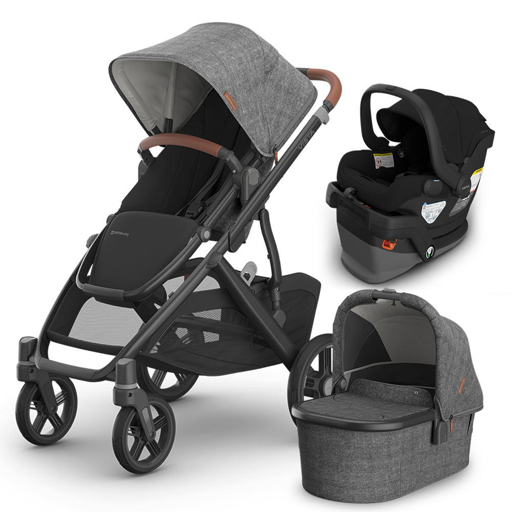 UPPAbaby Vista V3 Stroller + Bassinet + Mesa/Aria Travel System