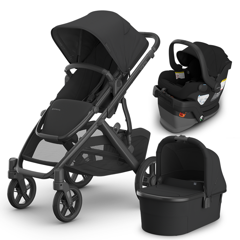 UPPAbaby Vista V3 Stroller + Bassinet + Mesa/Aria Travel System