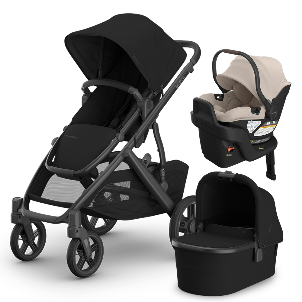 UPPAbaby Vista V3 Stroller + Bassinet + Mesa/Aria Travel System