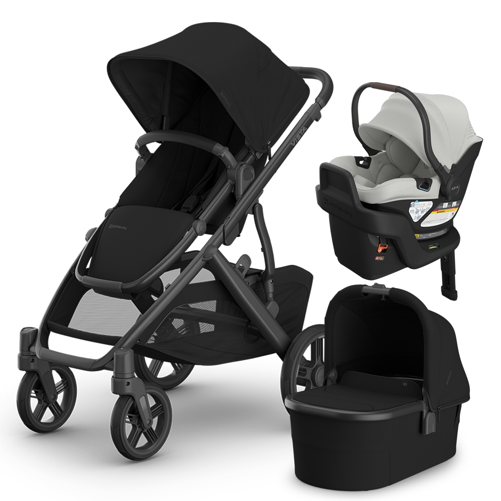 UPPAbaby Vista V3 Stroller + Bassinet + Mesa/Aria Travel System