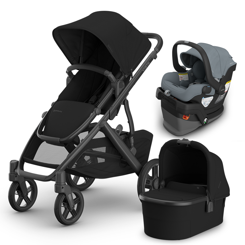 UPPAbaby Vista V3 Stroller + Bassinet + Mesa/Aria Travel System