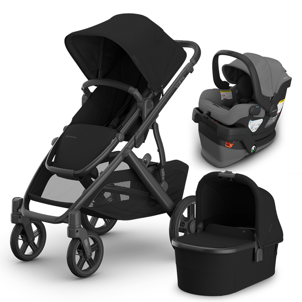 UPPAbaby Vista V3 Stroller + Bassinet + Mesa/Aria Travel System