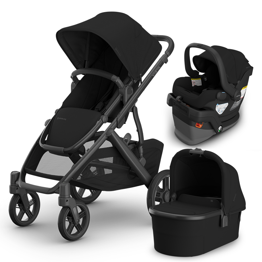 UPPAbaby Vista V3 Stroller + Bassinet + Mesa/Aria Travel System