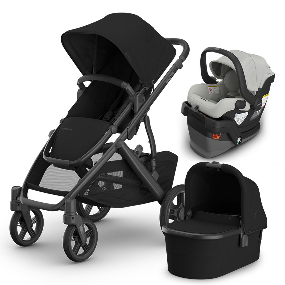 UPPAbaby Vista V3 Stroller + Bassinet + Mesa/Aria Travel System