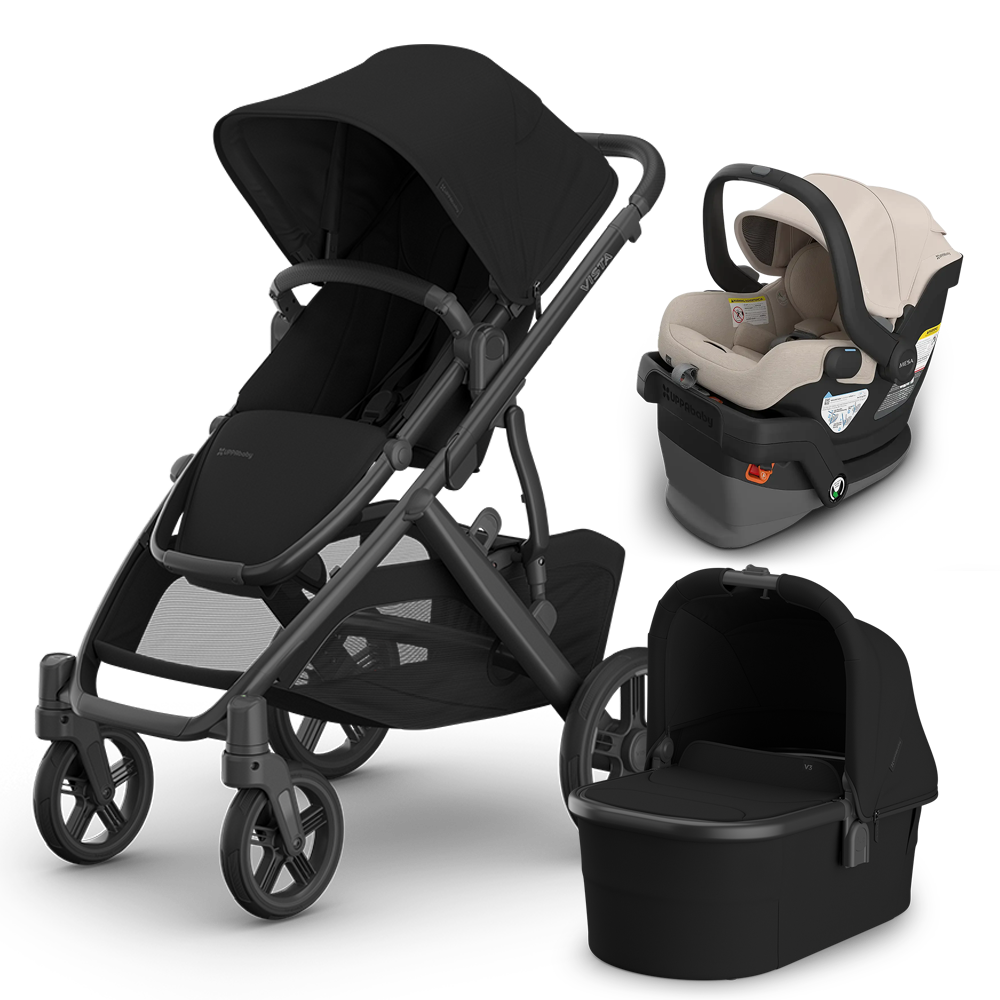 UPPAbaby Vista V3 Stroller + Bassinet + Mesa/Aria Travel System