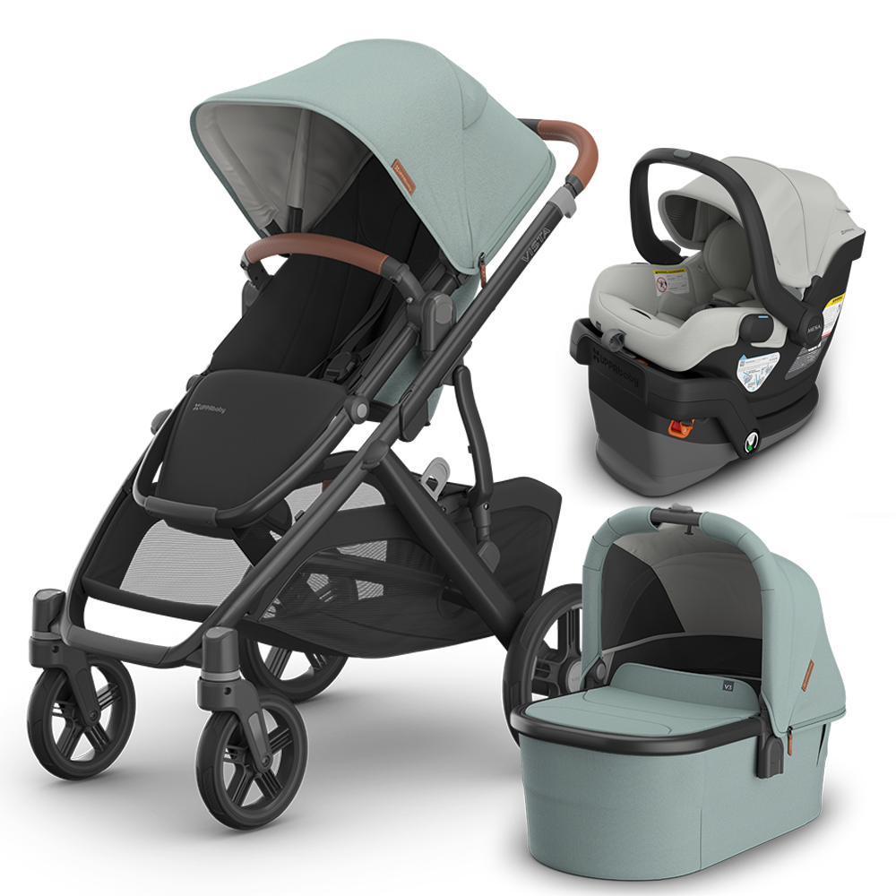 UPPAbaby Vista V3 Stroller + Bassinet + Mesa/Aria Travel System