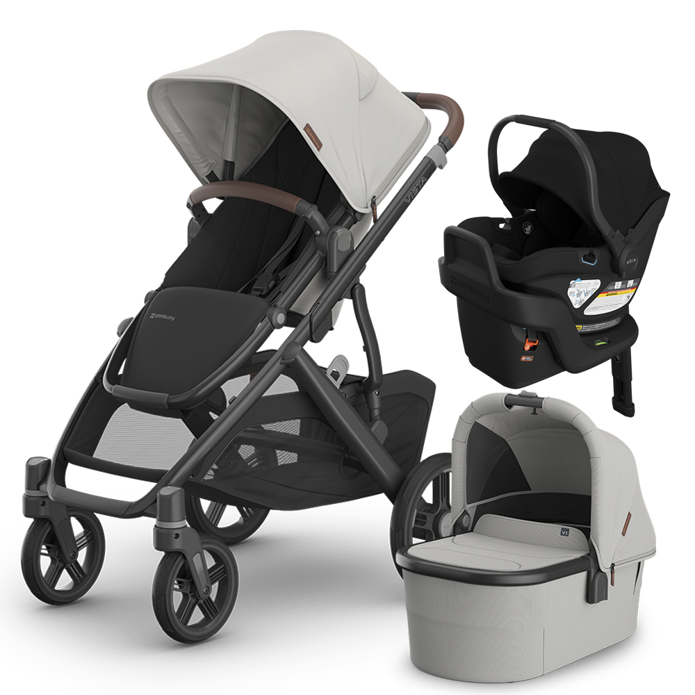 UPPAbaby Vista V3 Stroller + Bassinet + Mesa/Aria Travel System