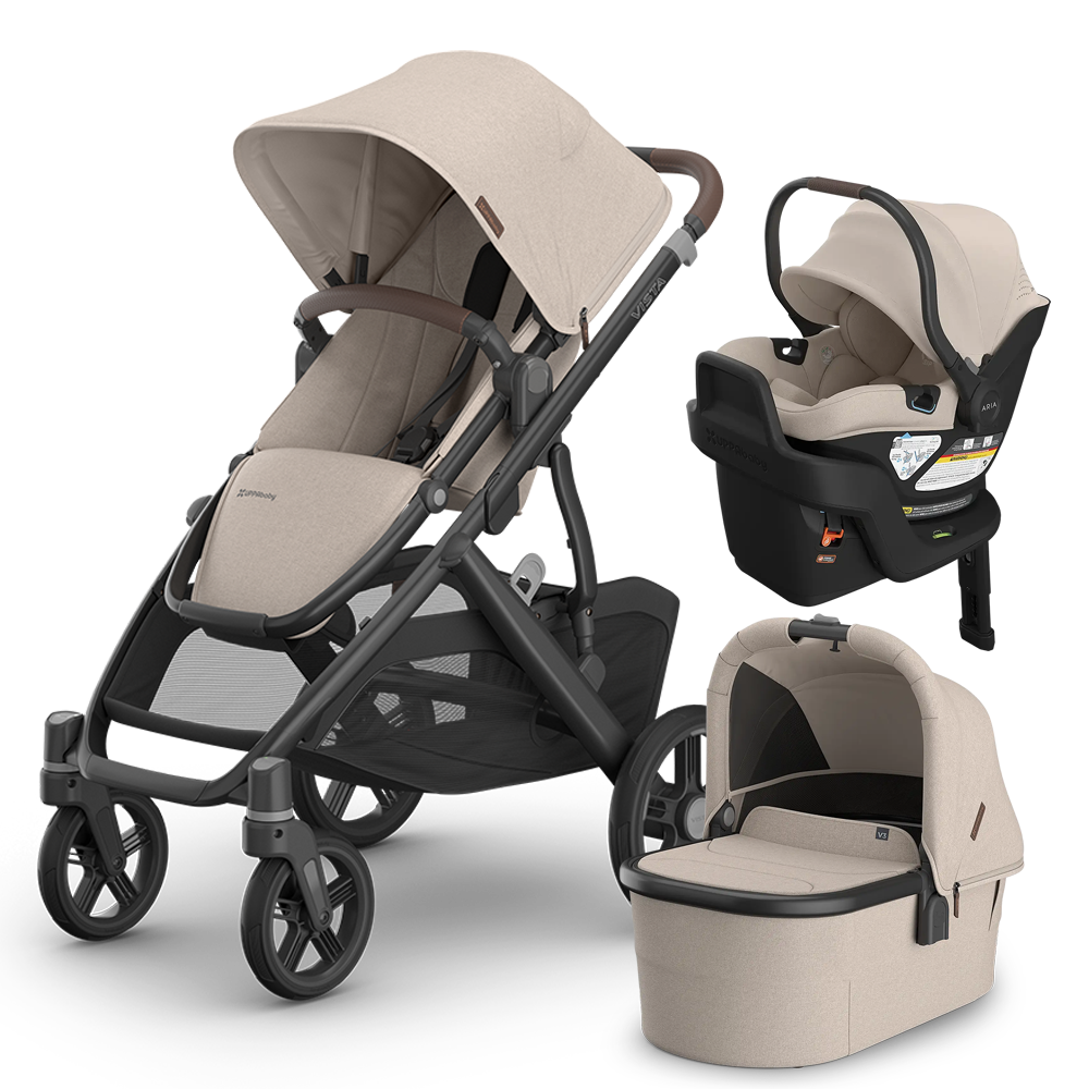UPPAbaby Vista V3 Stroller + Bassinet + Mesa/Aria Travel System