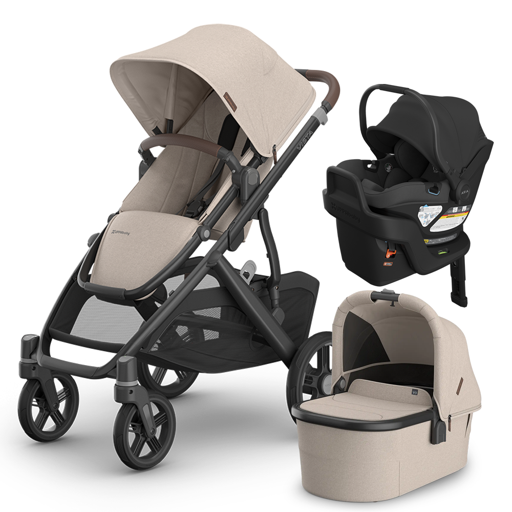 UPPAbaby Vista V3 Stroller + Bassinet + Mesa/Aria Travel System