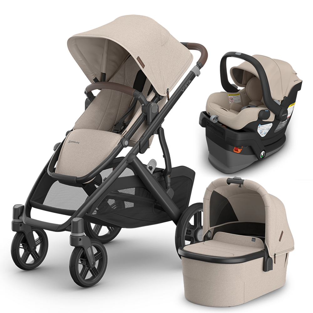 UPPAbaby Vista V3 Stroller + Bassinet + Mesa/Aria Travel System
