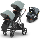 UPPAbaby Vista V3 Double Stroller + Mesa/Aria Travel System