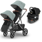 UPPAbaby Vista V3 Double Stroller + Mesa/Aria Travel System