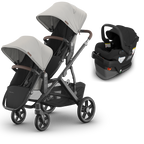 UPPAbaby Vista V3 Double Stroller + Mesa/Aria Travel System