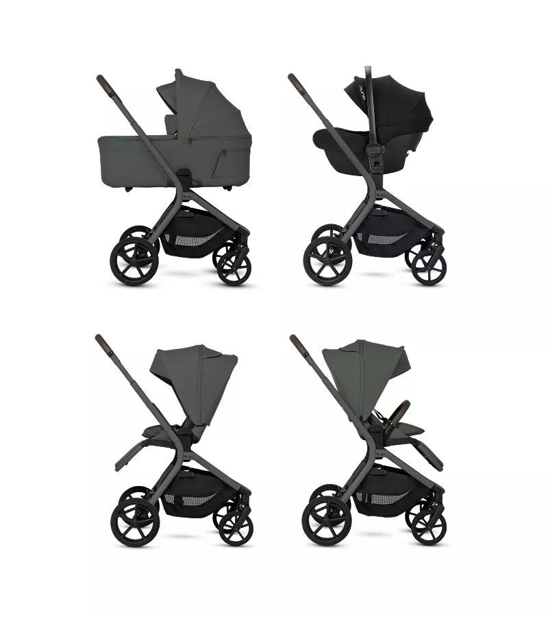 Silver Cross Breez Stroller + Bassinet + Nuna Pipa RX / Pipa Aire RX Travel System